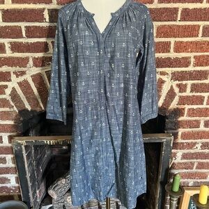 hatley denim Nautical Anchor Print shirtdress